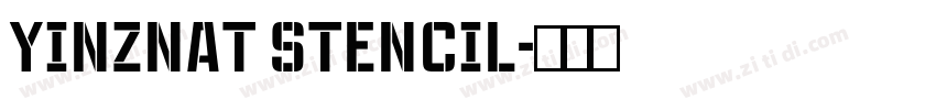 Yinznat Stencil字体转换